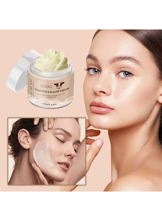 SOUG 100% Grass Fed Beef Tallow for Skin Care - Face + Body - Whipped Moisturizer for Sensitive Skin - Natural Lotion, 4 FL. oz. (Unscented) - Image 4